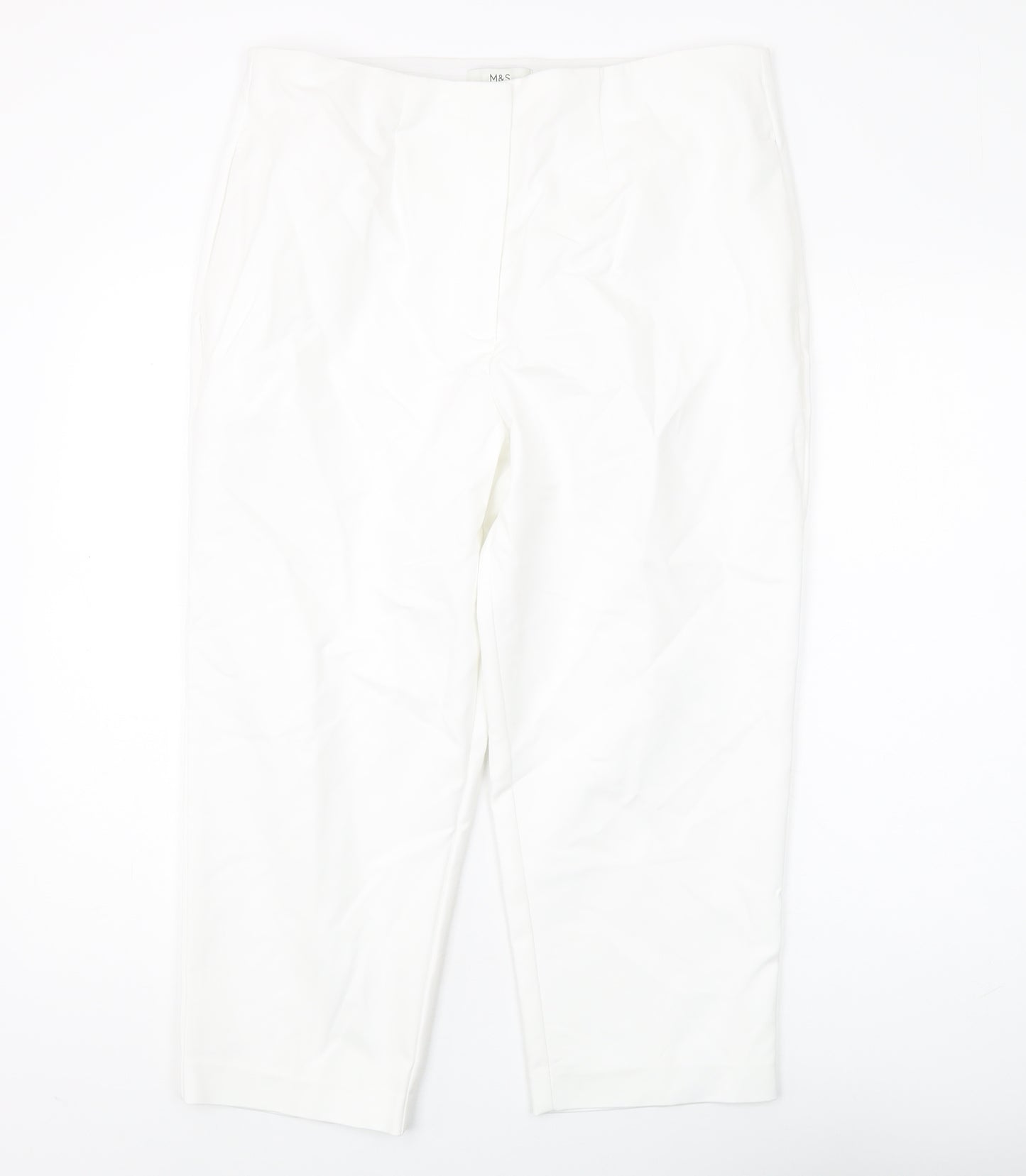 Marks and Spencer White Trousers, Women's Size 16
