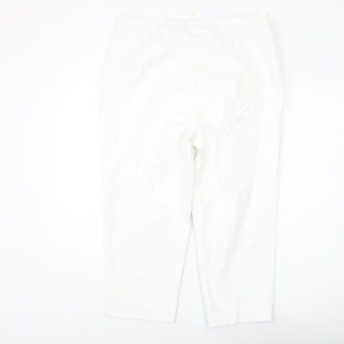 Marks and Spencer White Trousers, Women's Size 16