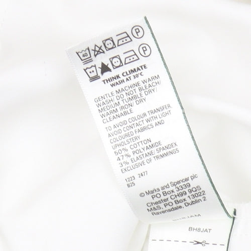 Marks and Spencer White Trousers, Women's Size 16