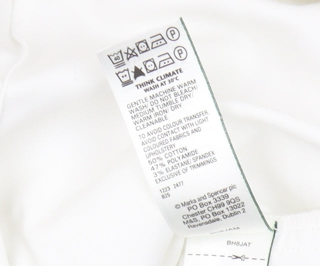 Marks and Spencer White Trousers, Women's Size 16