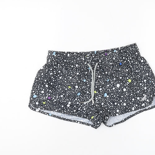Surf-Cuz Women's Black Polka Dot Sweat Shorts XS