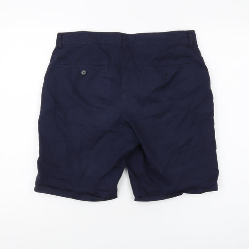 H&M Men’s Blue Chino Shorts, Slim Fit, Size 31