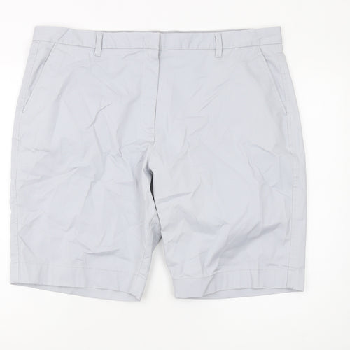 Marks and Spencer Women's Grey Chino Shorts Size 22