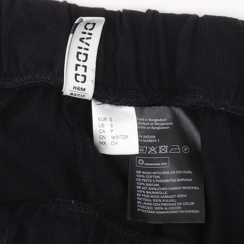 Divided Women's Black Cotton Trousers S Casual