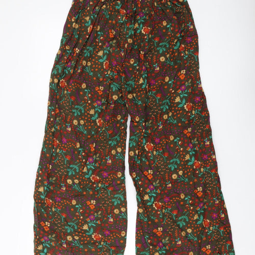 Generation Women's Multicoloured Floral Wide-Leg Trousers