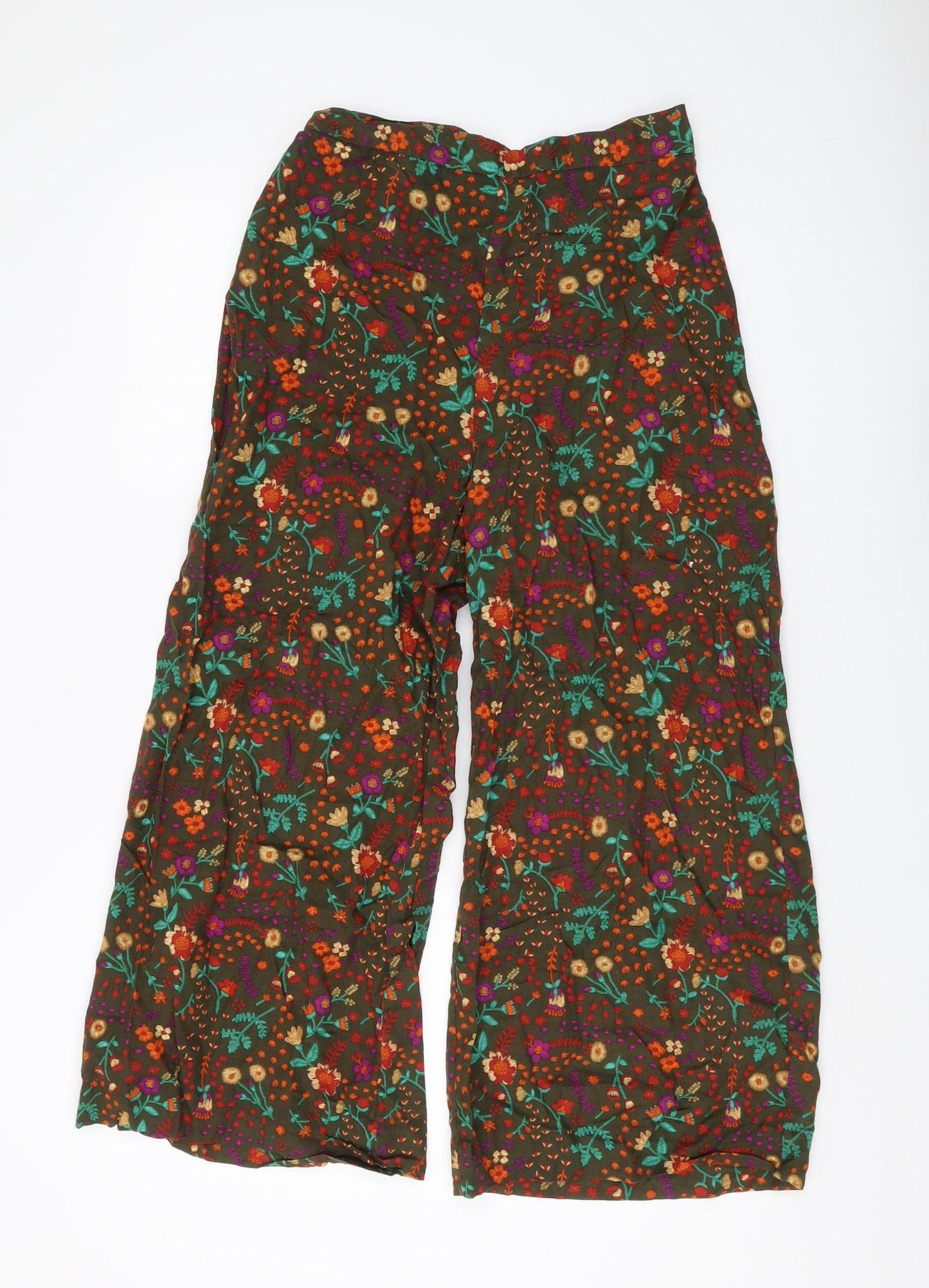 Generation Women's Multicoloured Floral Wide-Leg Trousers