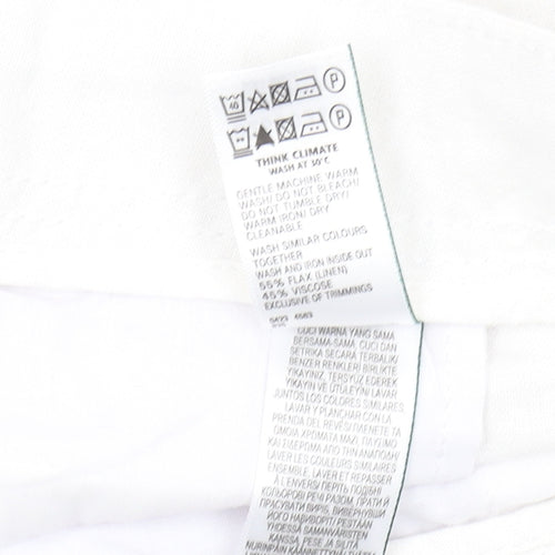 Marks and Spencer Women's White Cargo Shorts Size 22