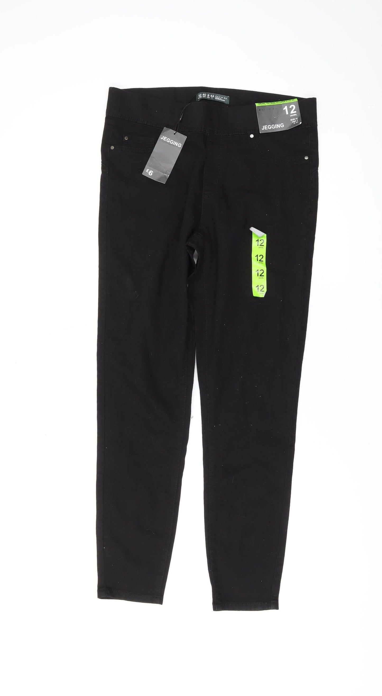Denim Co. Women's Black Slim Fit Jegging Size 12