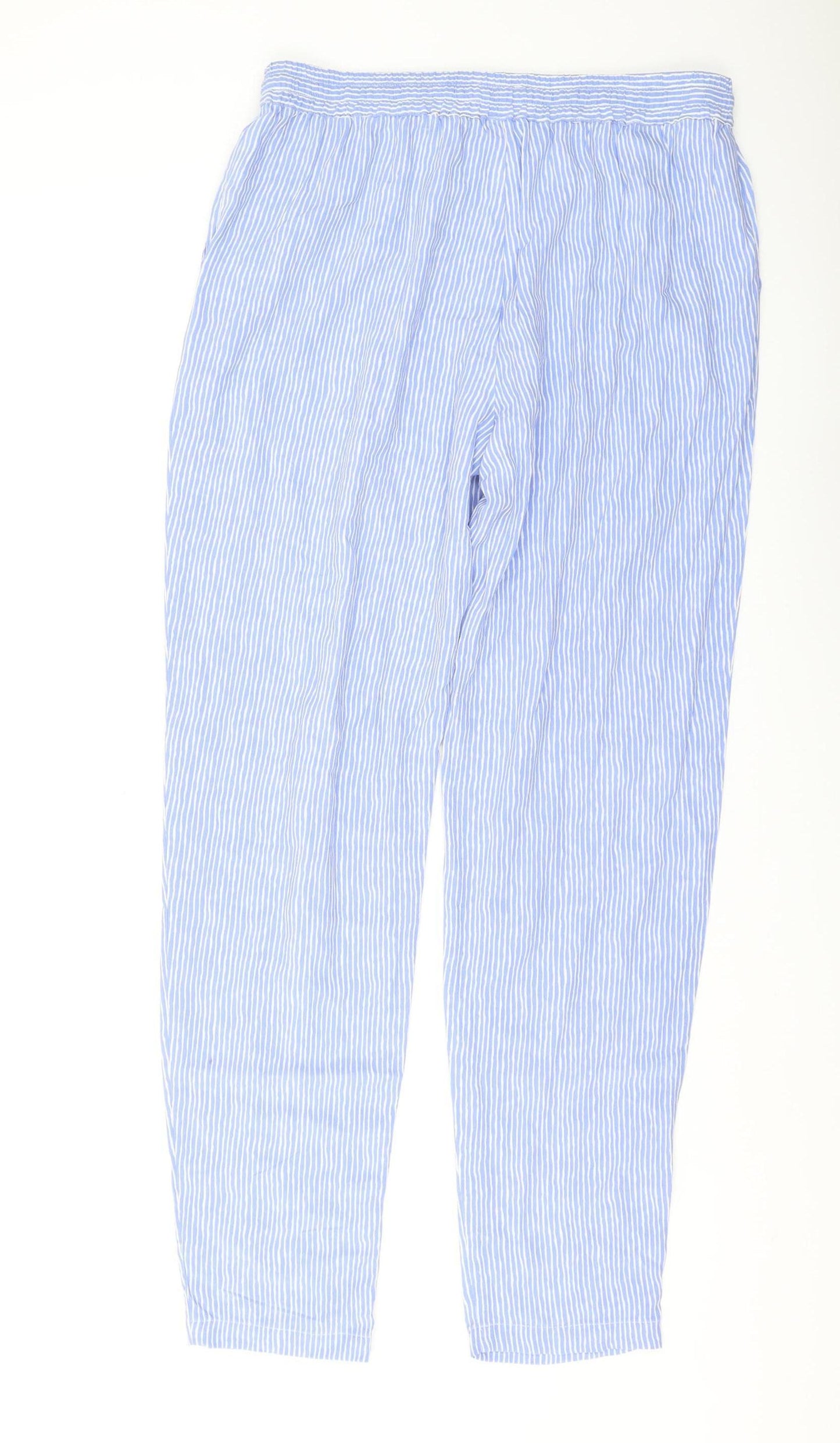 Patra Women’s Blue Striped Jogger Trousers, M