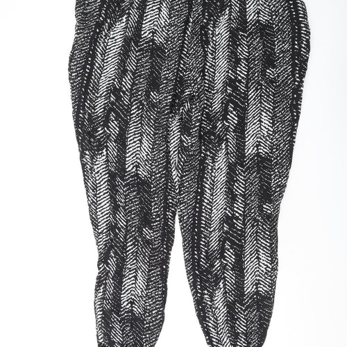 Canda Women’s Black Herringbone Jogger Trousers Size 22