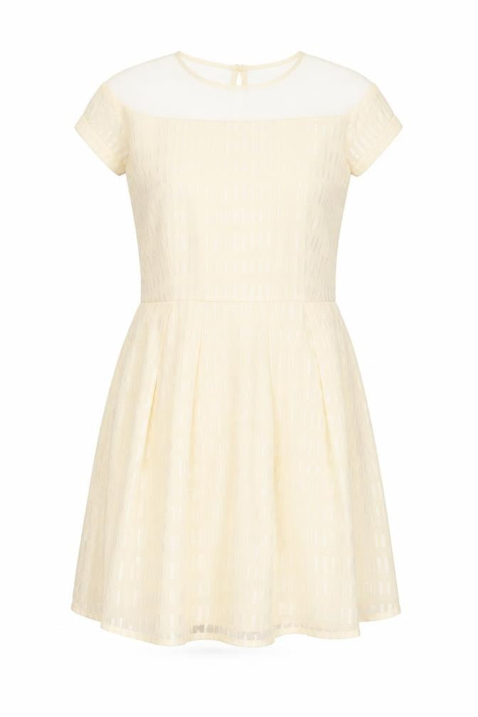 Little Mistress Women's Ivory A-Line Dress, Size 8