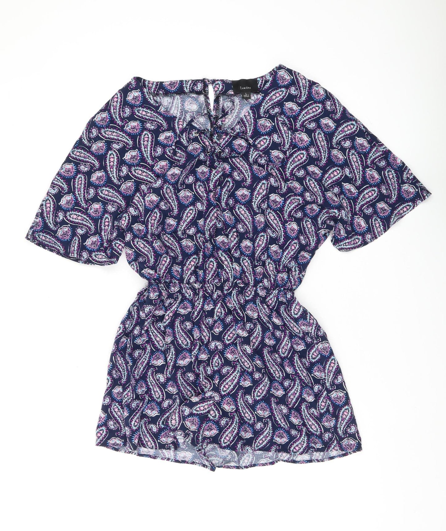 Lumière Women's Multicoloured Paisley Playsuit L