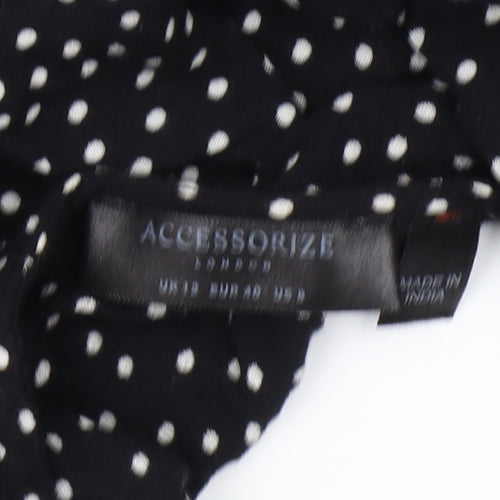 Accessorize Black Polka Dot Women's Jumpsuit Size 6