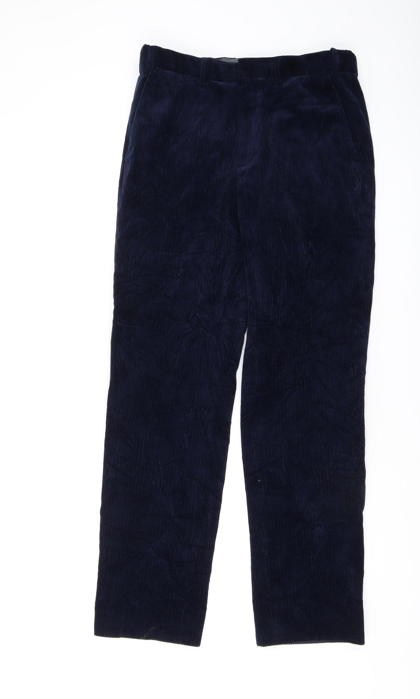 Marks and Spencer Men's Blue Chino Trousers