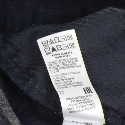Marks and Spencer Men's Black Trousers, Size 36 Regular