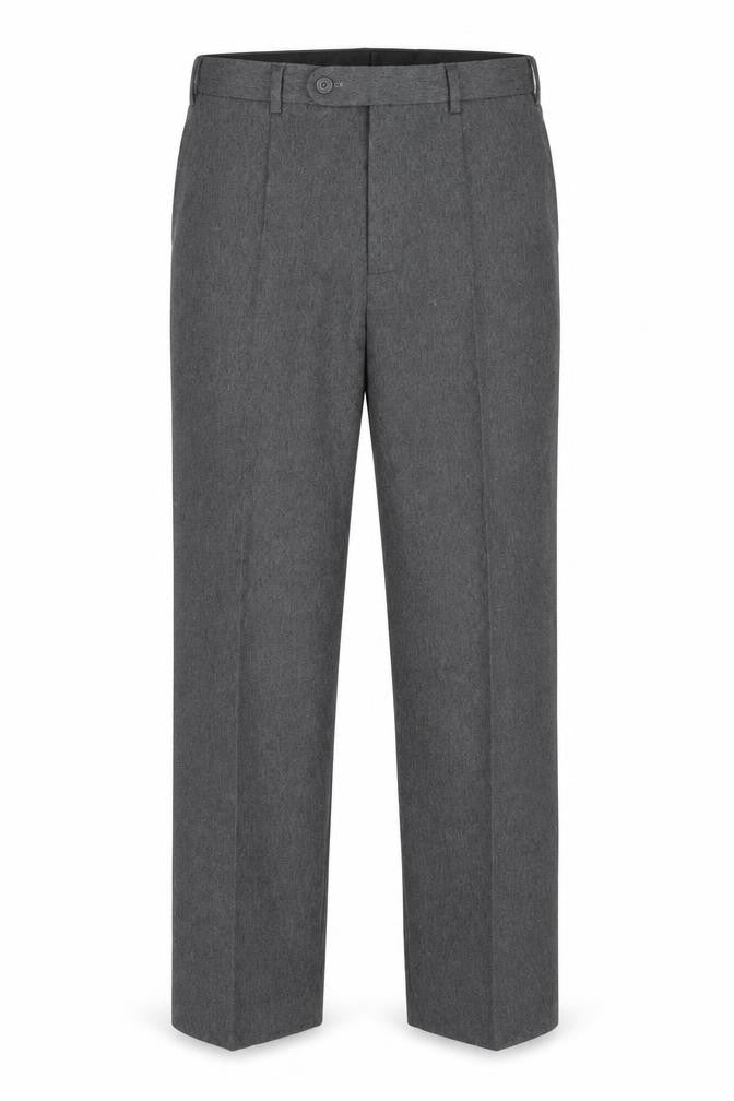 Front view of Taylor & Wright Men's Grey Dress Pants 32R