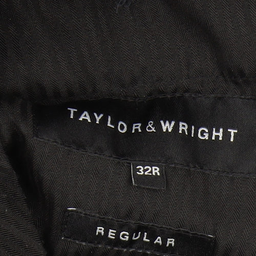 Taylor & Wright Men's Black Dress Pants, Size M, Regular Fit