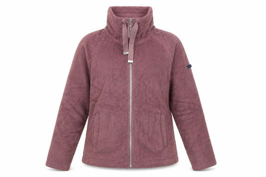 Front view of Regatta Women's Pink Full Zip Hoodie, size 10