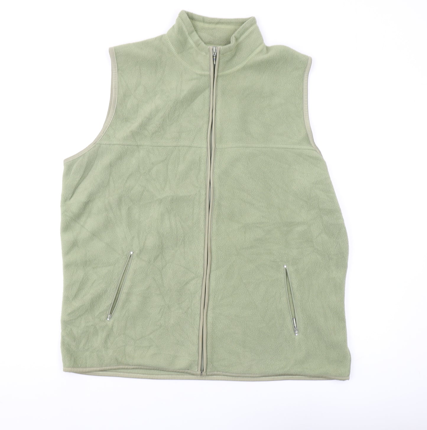 EWM Women's Green Fleece Vest XL
