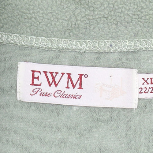 EWM Women's Green Fleece Vest XL