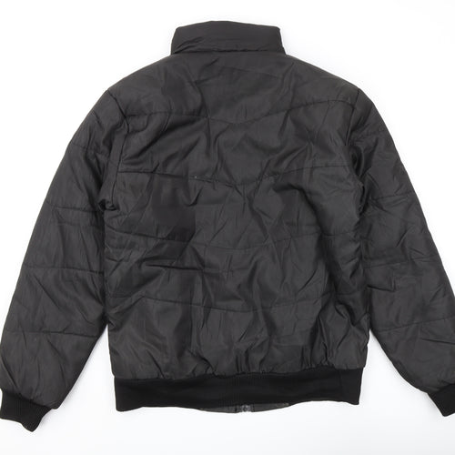 SEE & TOUCH Men's Black Puffer Jacket 2XL Casual Zip