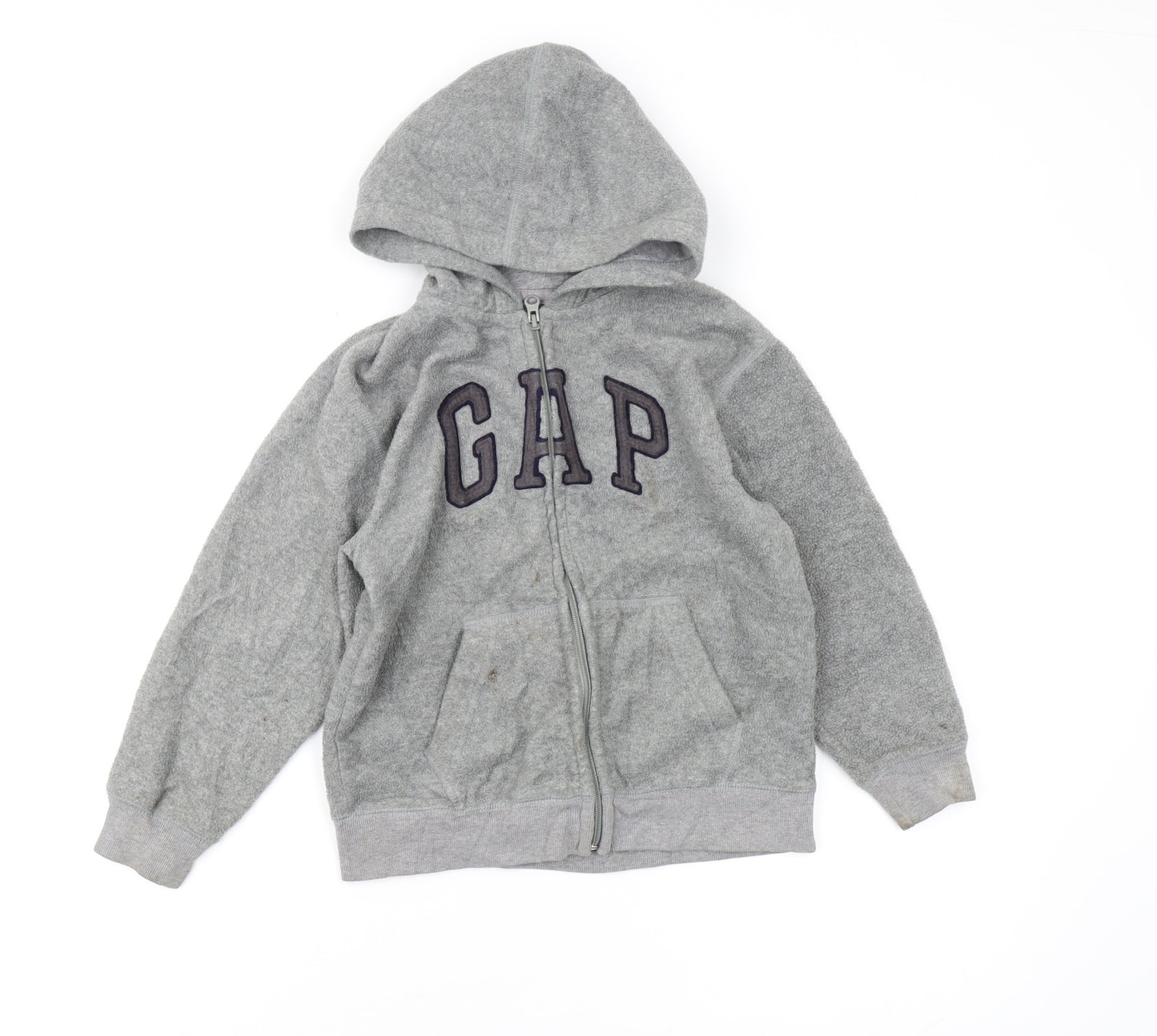 GAP Boys Grey Full Zip Hoodie 6-7 Years Hooded