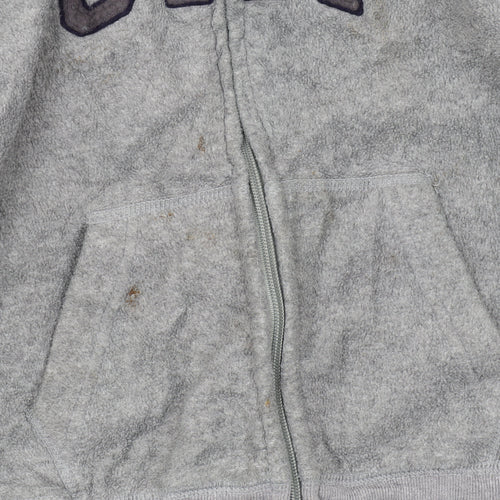 GAP Boys Grey Full Zip Hoodie 6-7 Years Hooded