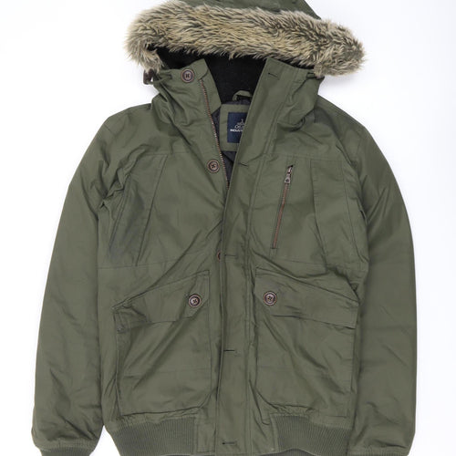 Industrialize Men's Green Parka Jacket S Casual