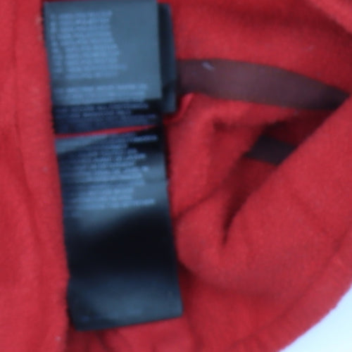 The North Face Men's Red 1/4 Zip Fleece Sweatshirt Size S