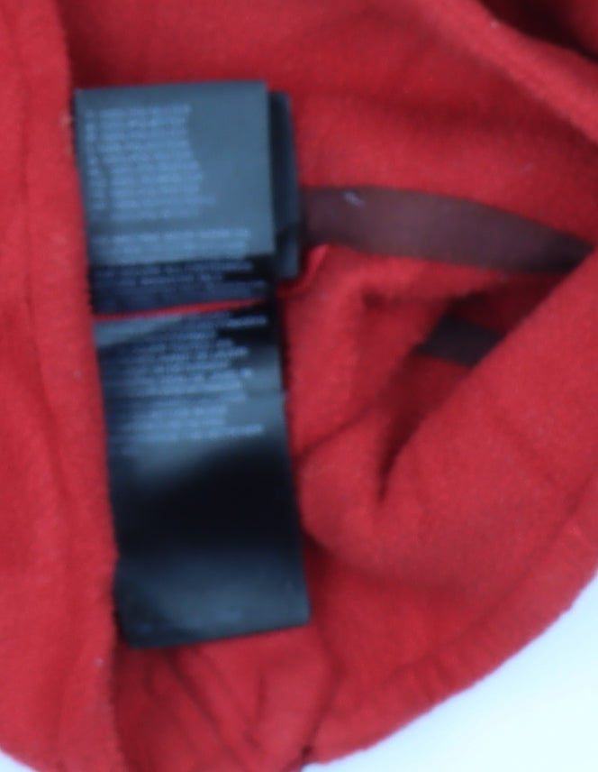 The North Face Men's Red 1/4 Zip Fleece Sweatshirt Size S