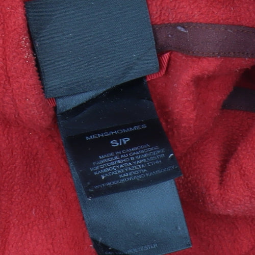 The North Face Men's Red 1/4 Zip Fleece Sweatshirt Size S