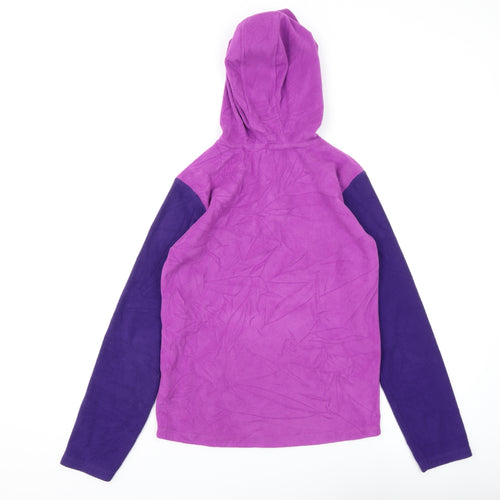 Mountain Warehouse Girls Purple 1/2 Zip Hoodie Size 13