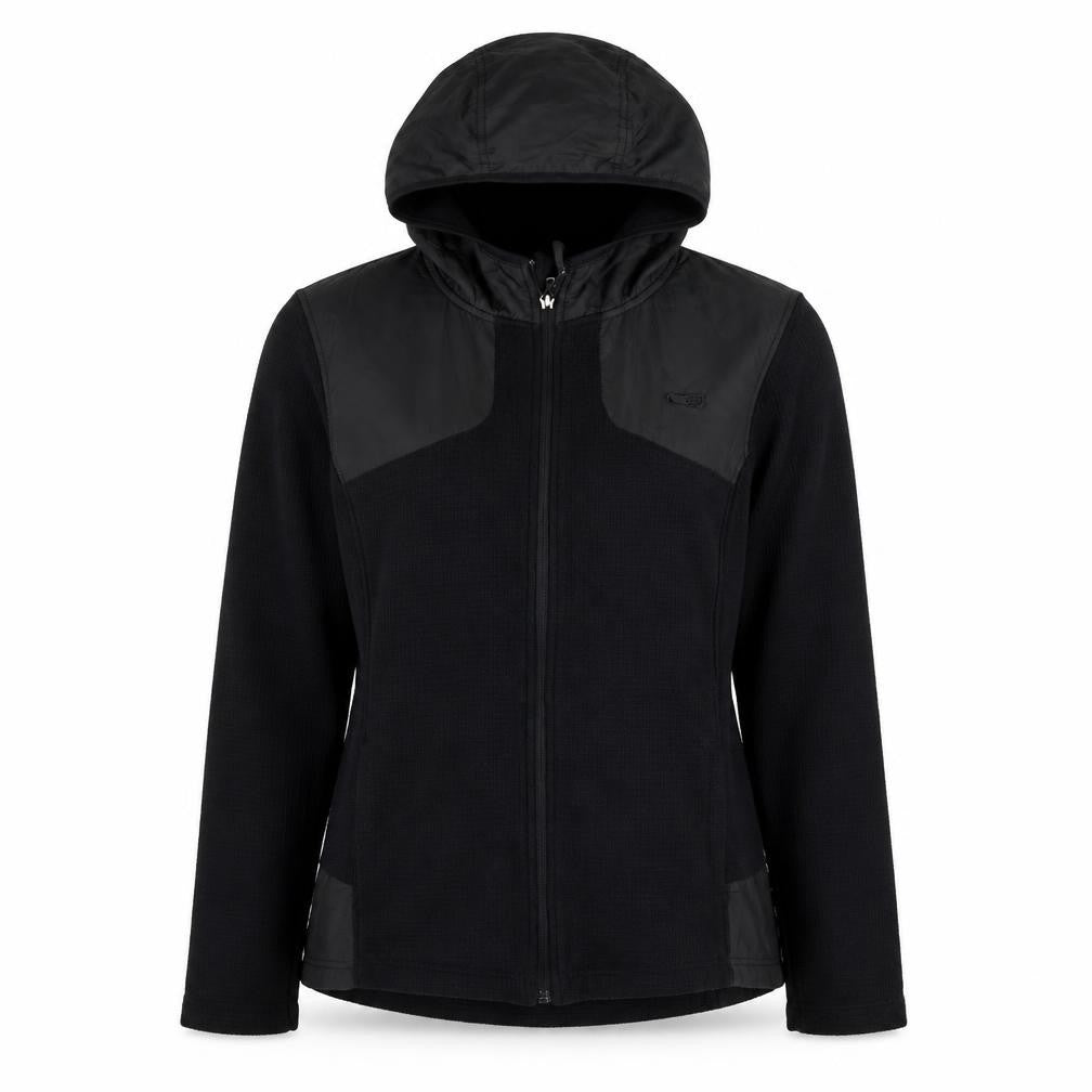 Front view of CB Women's Black Full Zip Hoodie -, size S