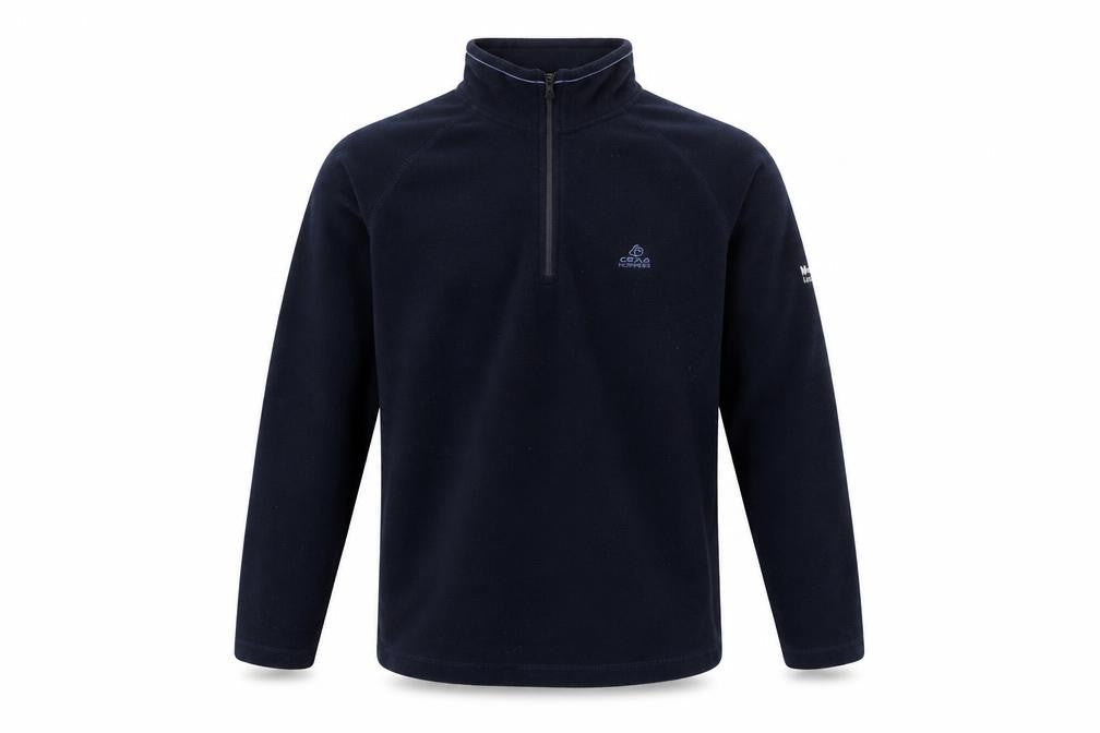 Front view of Craghoppers Men's Blue M Lightweight 1/4 Zip Sweatshirt