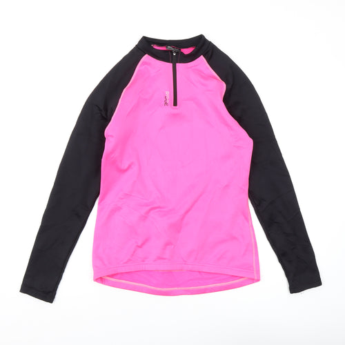 RIDGE Women's Pink Cycling Jersey, Size 10, Athletic Fit