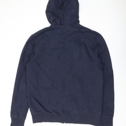 Reiss Men's Blue Hooded Jacket L Size Casual