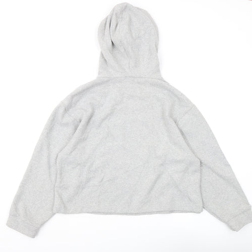 Zara Women's Grey Pullover Hoodie, L, Casual Comfort