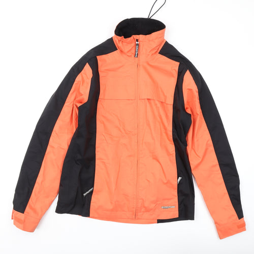 Daily Sports Women's Orange Rain Jacket M - Waterproof Lightweight