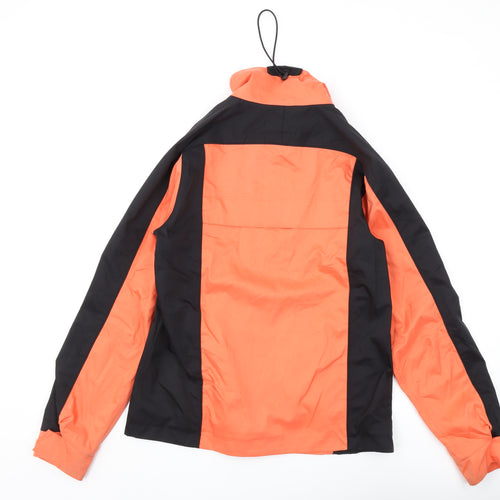 Daily Sports Women's Orange Rain Jacket M - Waterproof Lightweight