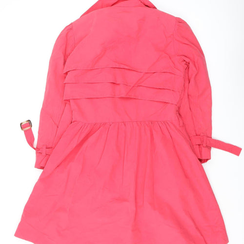 Miss Selfridge Women's Pink Trench Coat Size 10