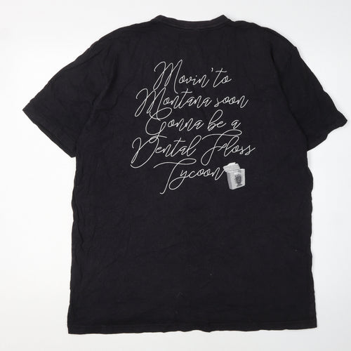 Next Level Apparel Men's Black XL Graphic Music T-Shirt