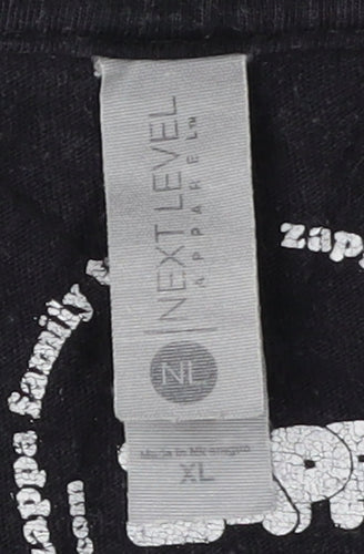 Next Level Apparel Men's Black XL Graphic Music T-Shirt