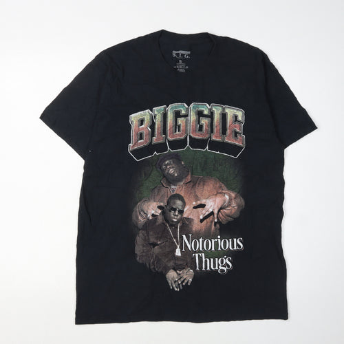 The Notorious B.I.G. Men's Black Music T-Shirt, Size S