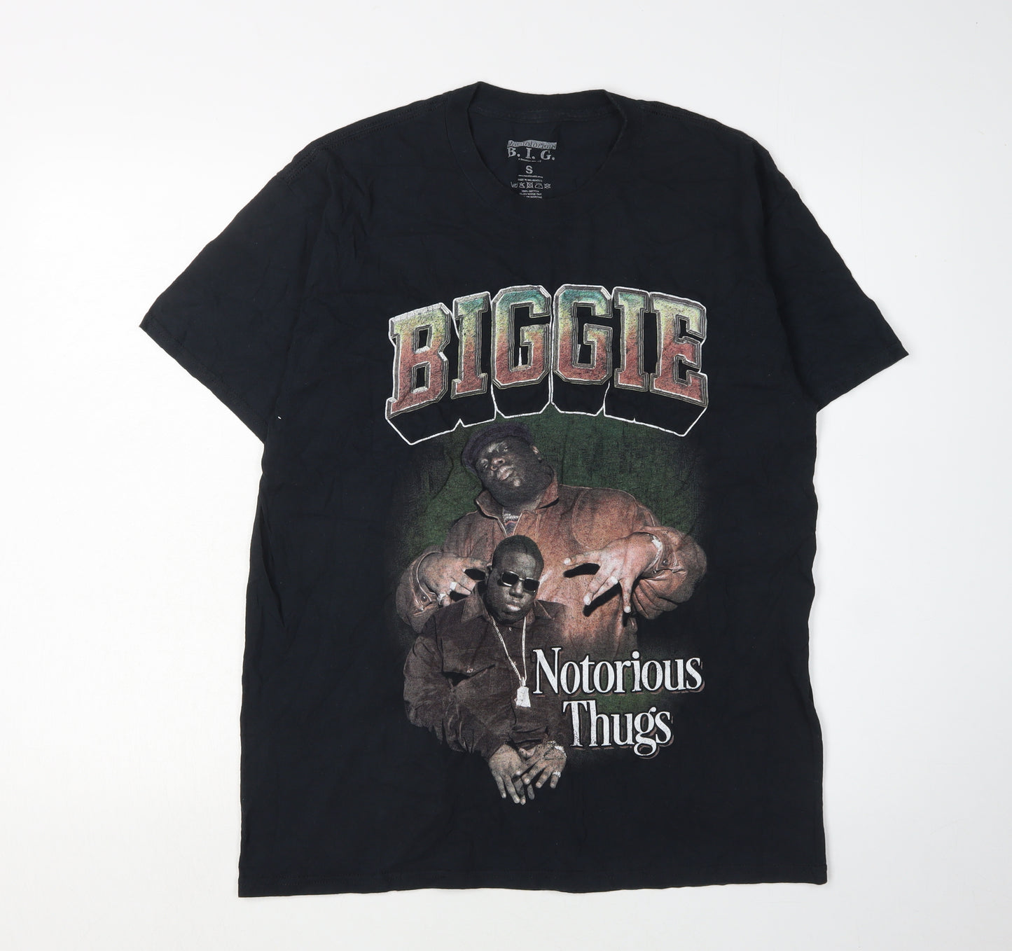 The Notorious B.I.G. Men's Black Music T-Shirt, Size S