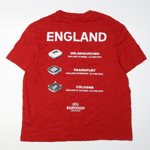 Marks and Spencer Men’s Red XL England Euro 2024 T-Shirt