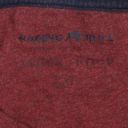 Raging Bull Men's Red XL Organic Cotton T-Shirt