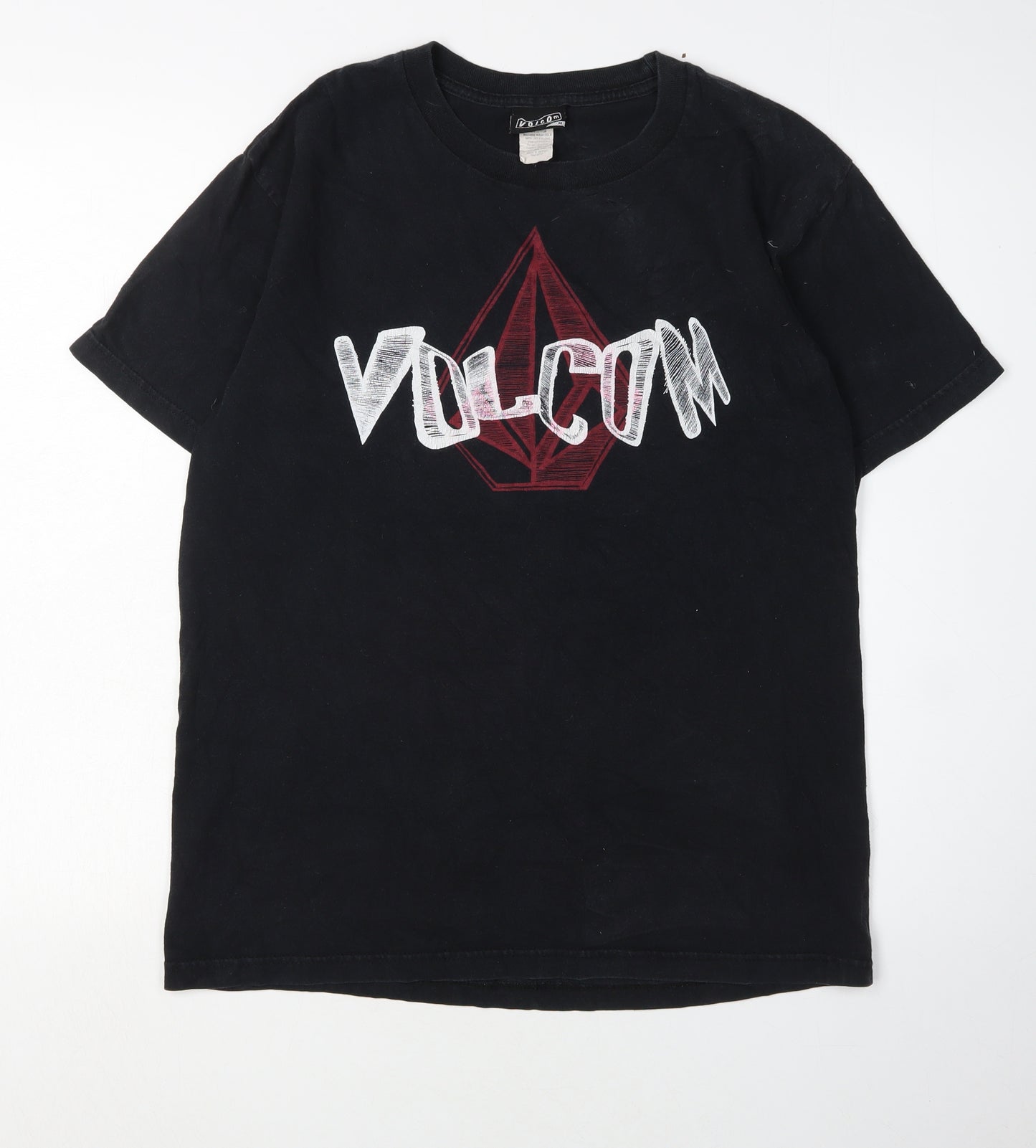 Volcom Men's Black Graphic Cotton T-Shirt, M
