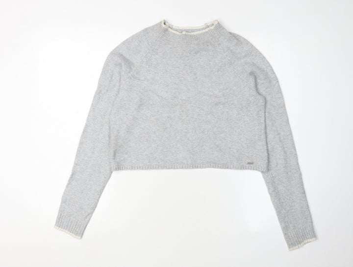 Hollister Women's Grey Pullover Jumper, Size S