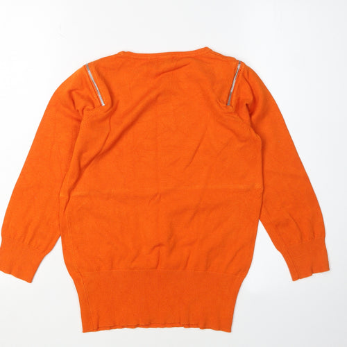 Star Women’s Orange Pullover Jumper UK 8