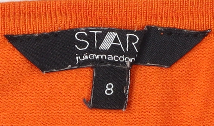 Star Women’s Orange Pullover Jumper UK 8